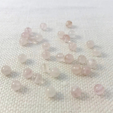 Rose Quartz Round Bead (ROQ_006)