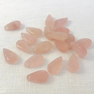 Rose Quartz Tear Bead (ROQ_007)