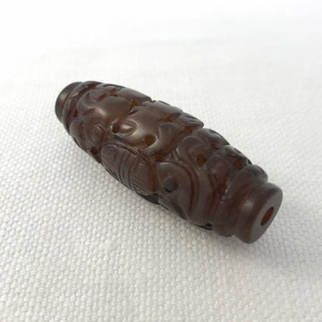 Serpentine Carved Tube Bead (SER_023)