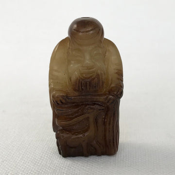 Serpentine Carved Figure Bead (SER_027)