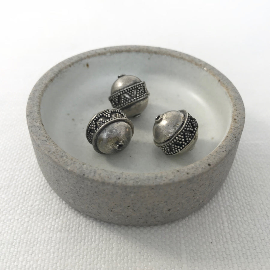 Silver Granulated Round Bead (SLS_009)