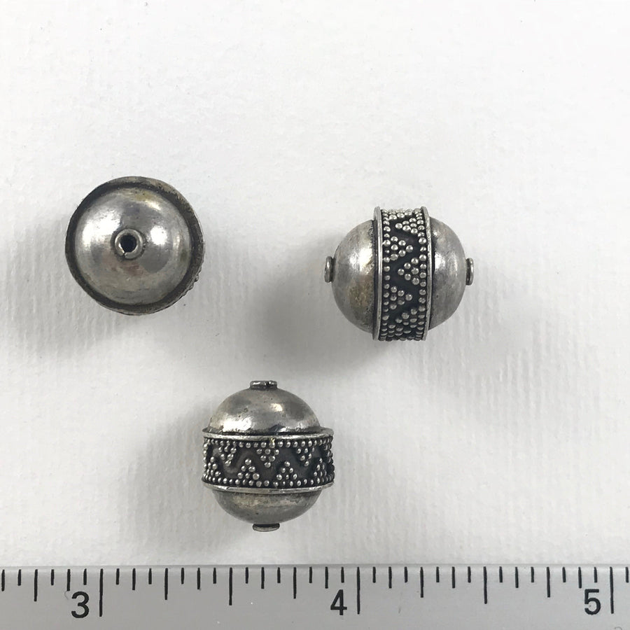 Silver Granulated Round Bead (SLS_009)