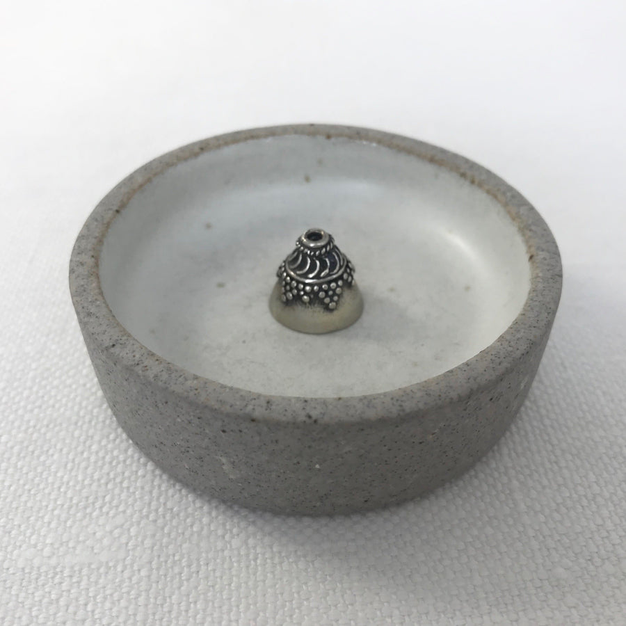 Silver Granulated Cone Bead (SLS_022)