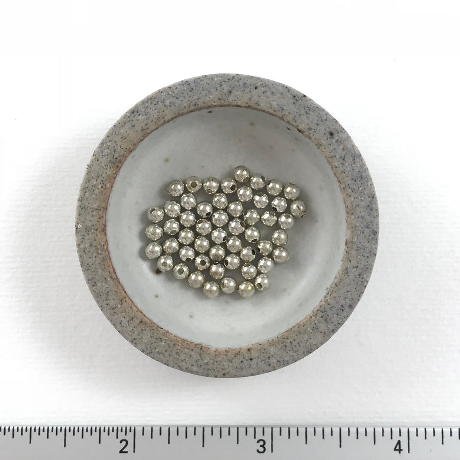 Silver Plate Plain Round Bead (STP_001)