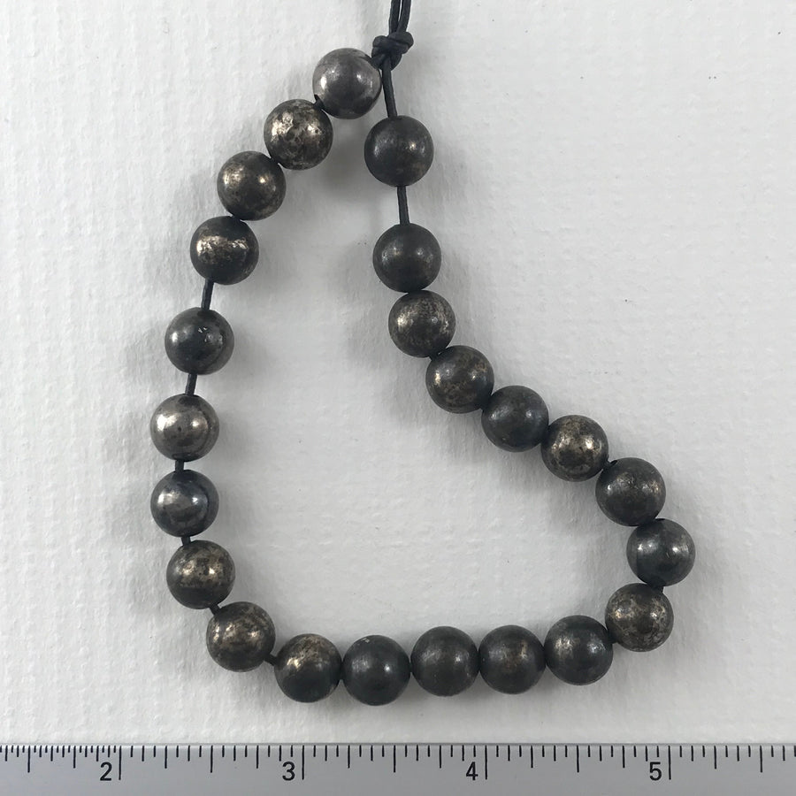 Sterling Silver Plain Round Bead (STS_045)