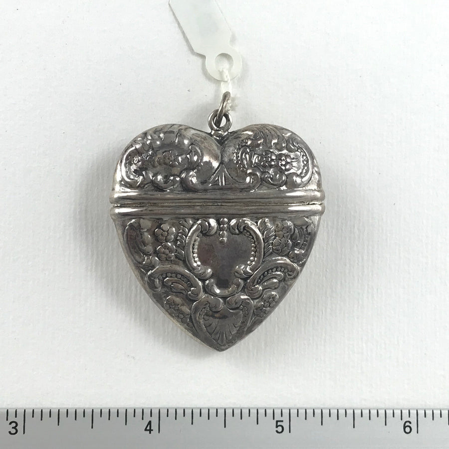 Sterling Silver  Heart Loose Pendant (STS_046)