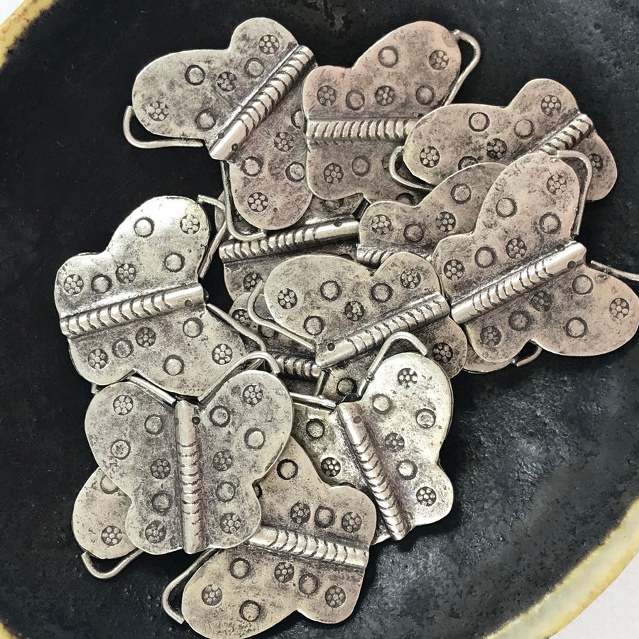 Thai Silver Stamped Unique Shapes Bead (THS_020)