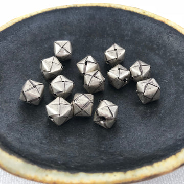 Thai Silver  Cube Bead (THS_022)