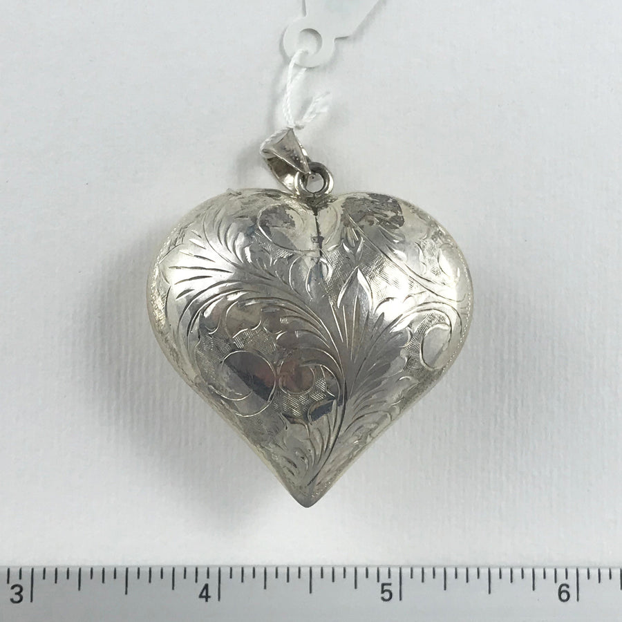 Silver  Heart Loose Pendant (THS_060)