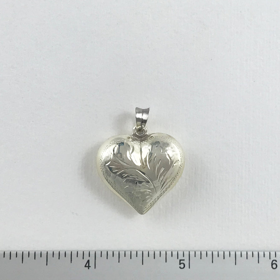 Silver  Heart Loose Pendant (THS_065)