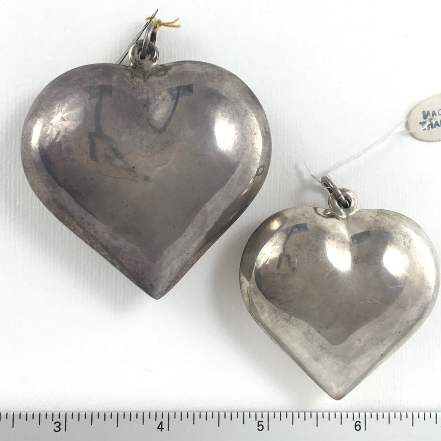 Silver Plain Heart Loose Pendant (THS_067)