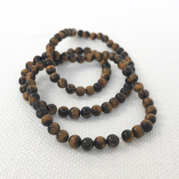 Tiger eye Round Bead Strand (TIG_001)