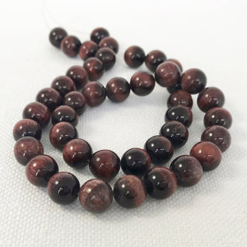 Tiger iron Round Bead Strand (TIG_011)