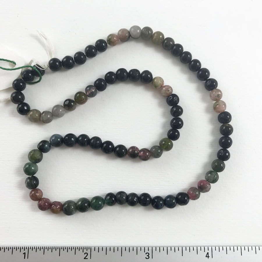 Tourmeline Round Bead Strand (TOU_001)