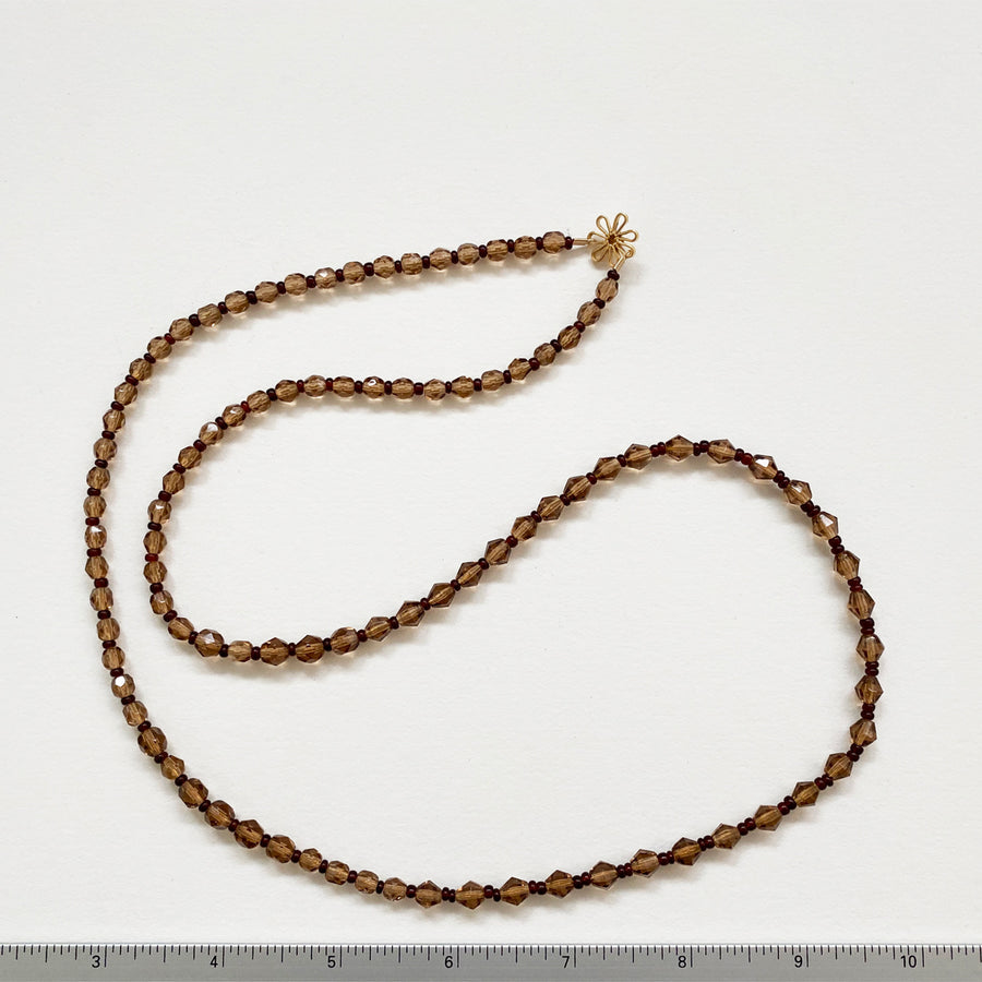 Antique Faceted Glass Necklace (VIN_010j)