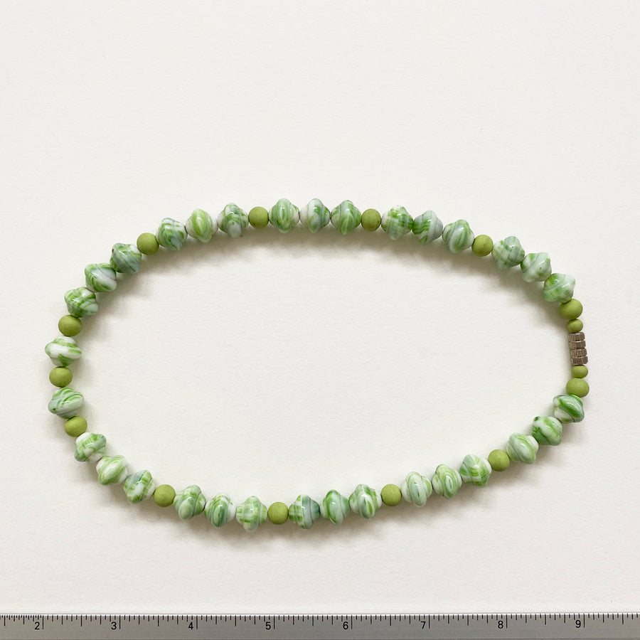 Glass Bicone Necklace (VIN_020j)